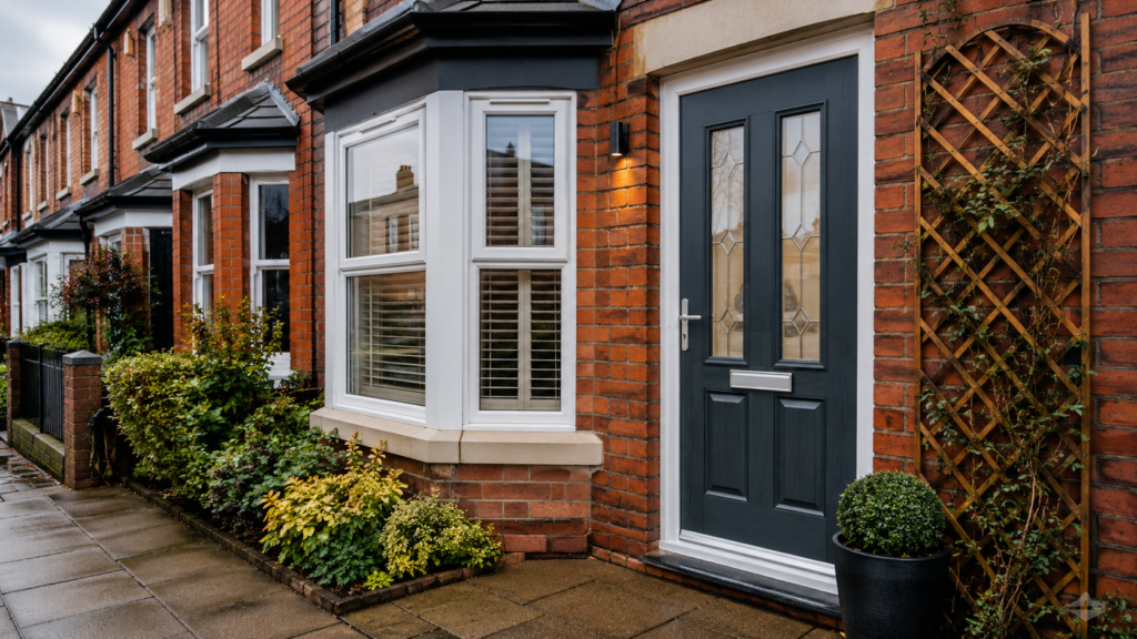 Composite door on a Manchester home