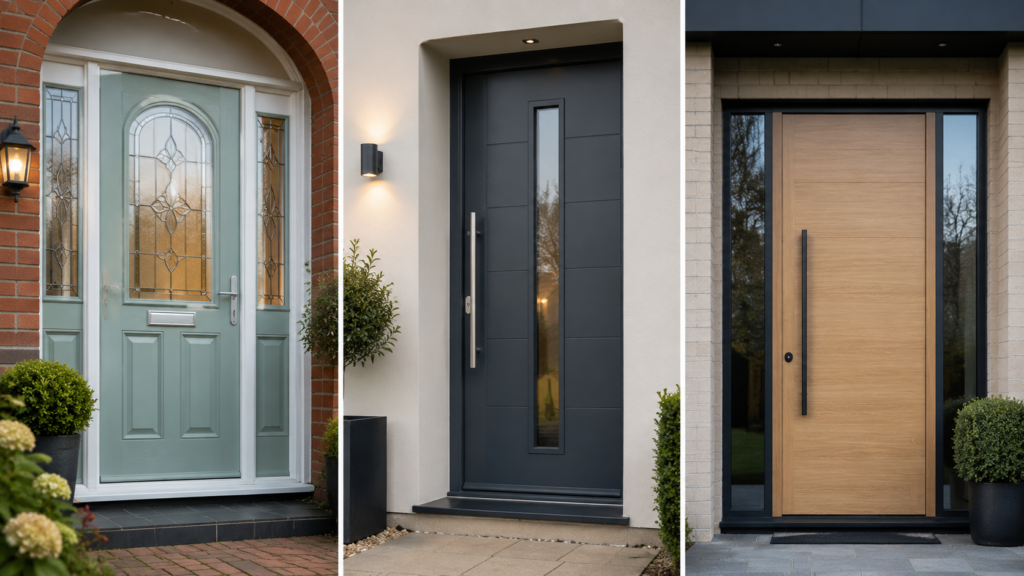 Composite door styles and glazing options for UK homes